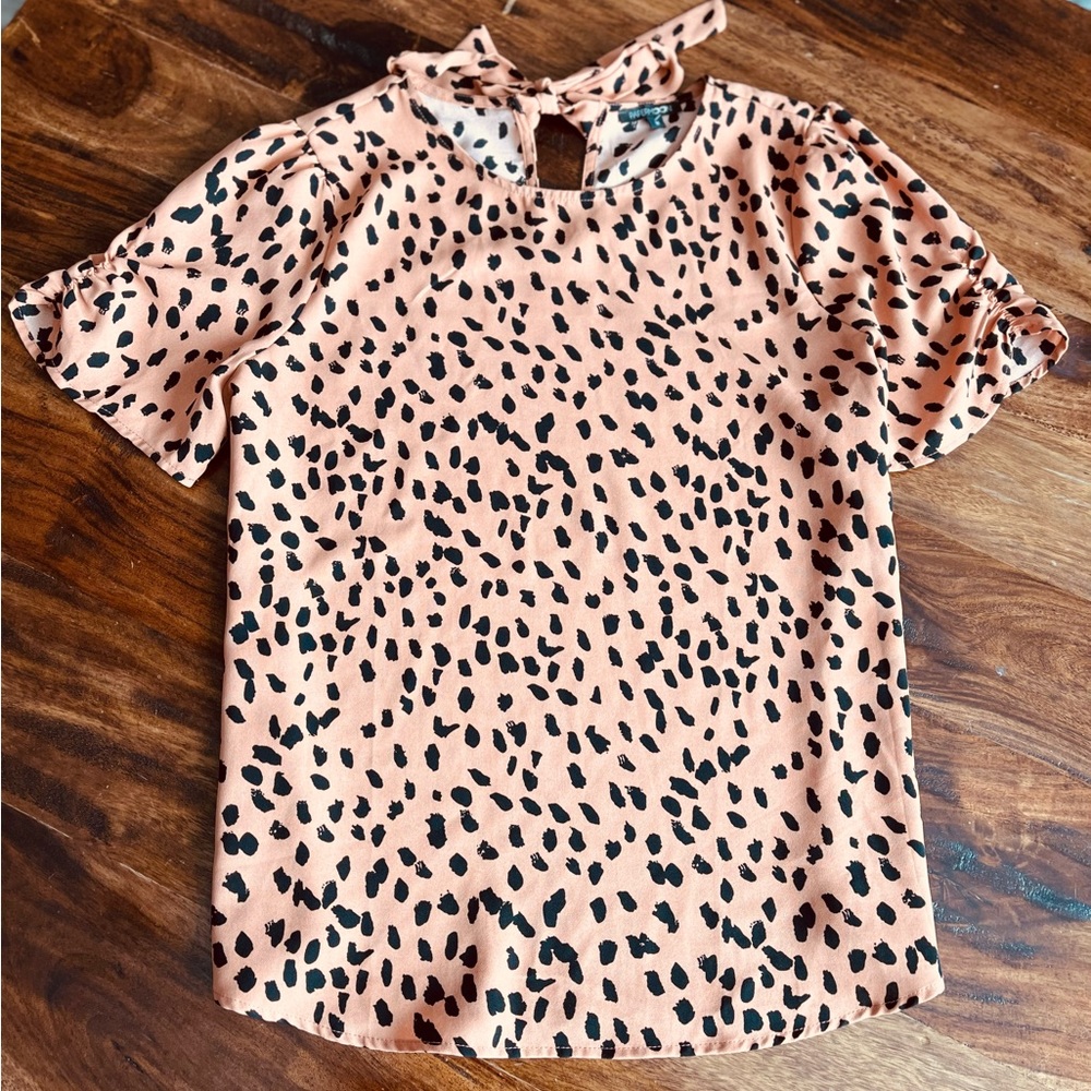 Papermoon, Claudia Ruched Short Sleeve Top